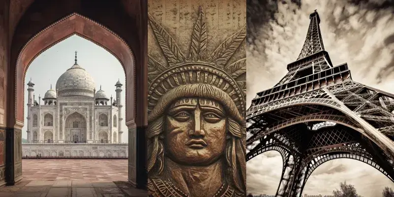 Midjourney Prompt – Historical Landmarks