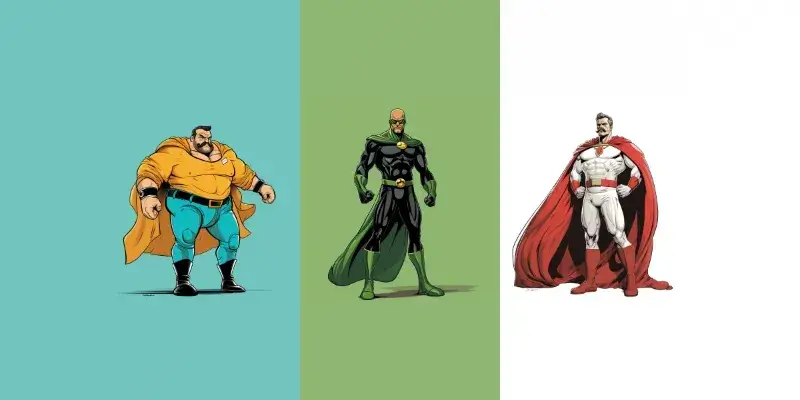 Midjourney Prompt – Superheroes and Villains